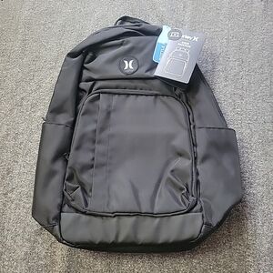 Hurley Rider Backpack Black 15" Laptop bag  Padded Organizer 9A7386-023 Gorpcore